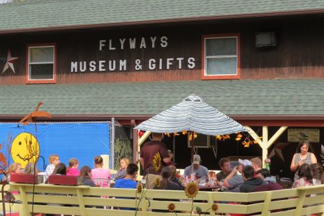 Front porch at Flyways