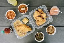 Everything at Li’l Dizzy’s Cafe is served in takeout containers.