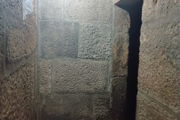 A doorway in the temple basement