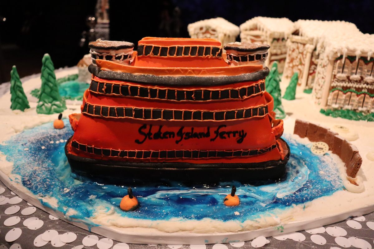 Staten Island's Bruno's Bakery reconstructed the borough's famous ferry as part of its entry.