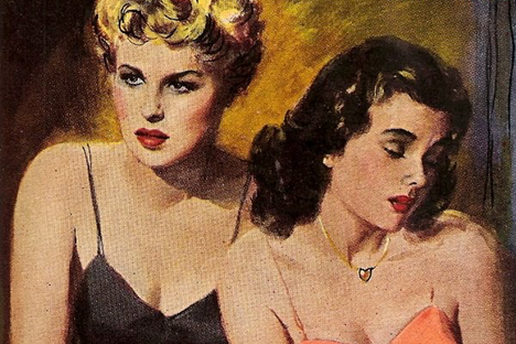 The cover of Marijane Meaker's 1952 novel Spring Fire, which sold hundreds of thousands of copies and was published under a pseudonym.