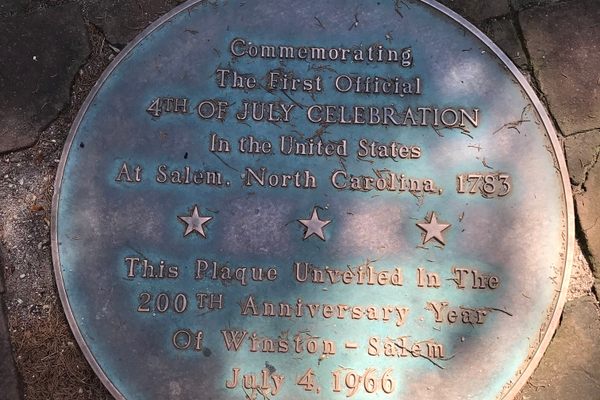 First Official 4th of July Celebration Plaque