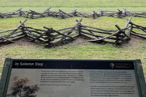 In solemn step