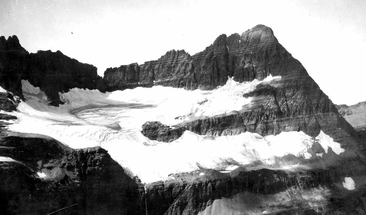 Glacier National Park's Shephard Glacier, 1913.