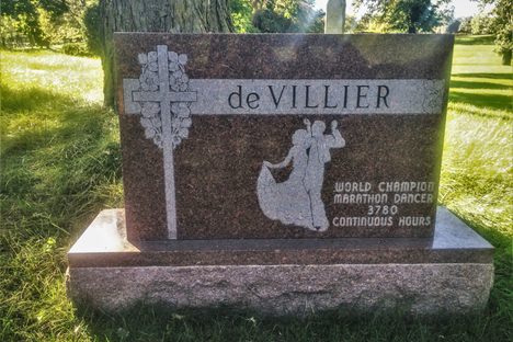Grave of Callum DeVillier in Minneapolis’s Lakewood Cemetery. 
