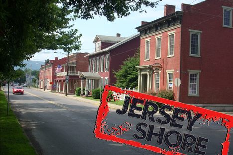 Jersey Shore, Pennsylvania, is nowhere near the shore, nor New Jersey. 