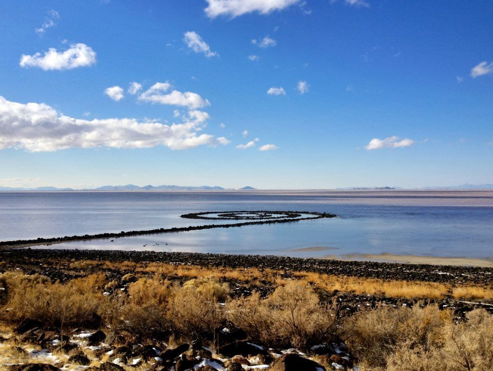 Robert Smithson's "Spiral Jetty."