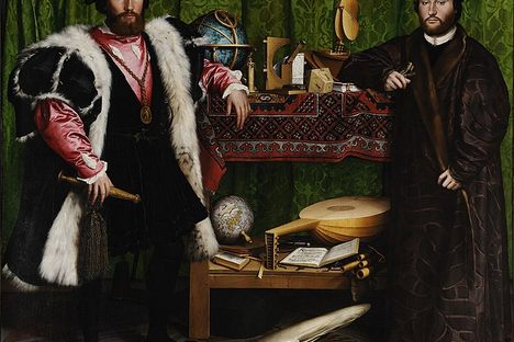 The Ambassadors by Holbein the younger.