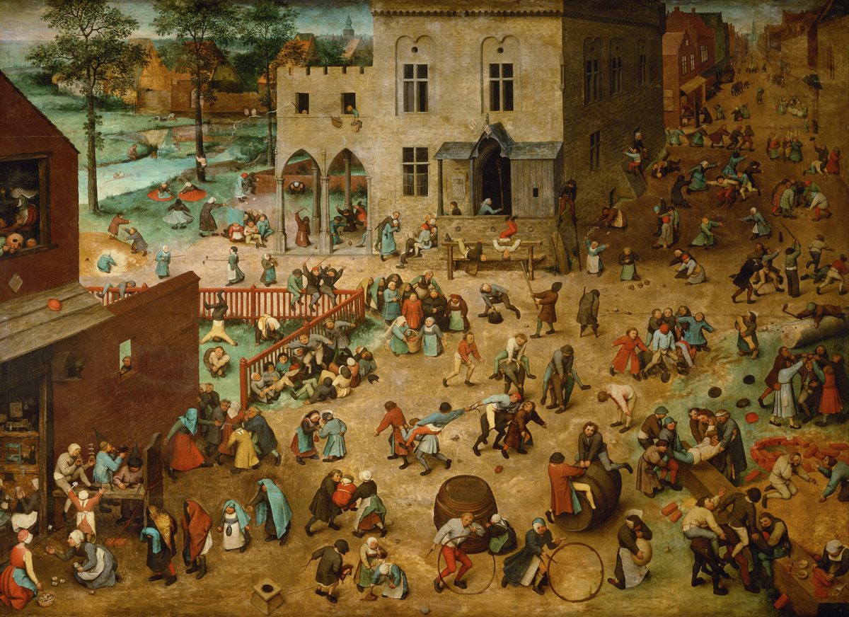 "Children's Games" by Pieter Bruegel the Elder, painted in 1560.