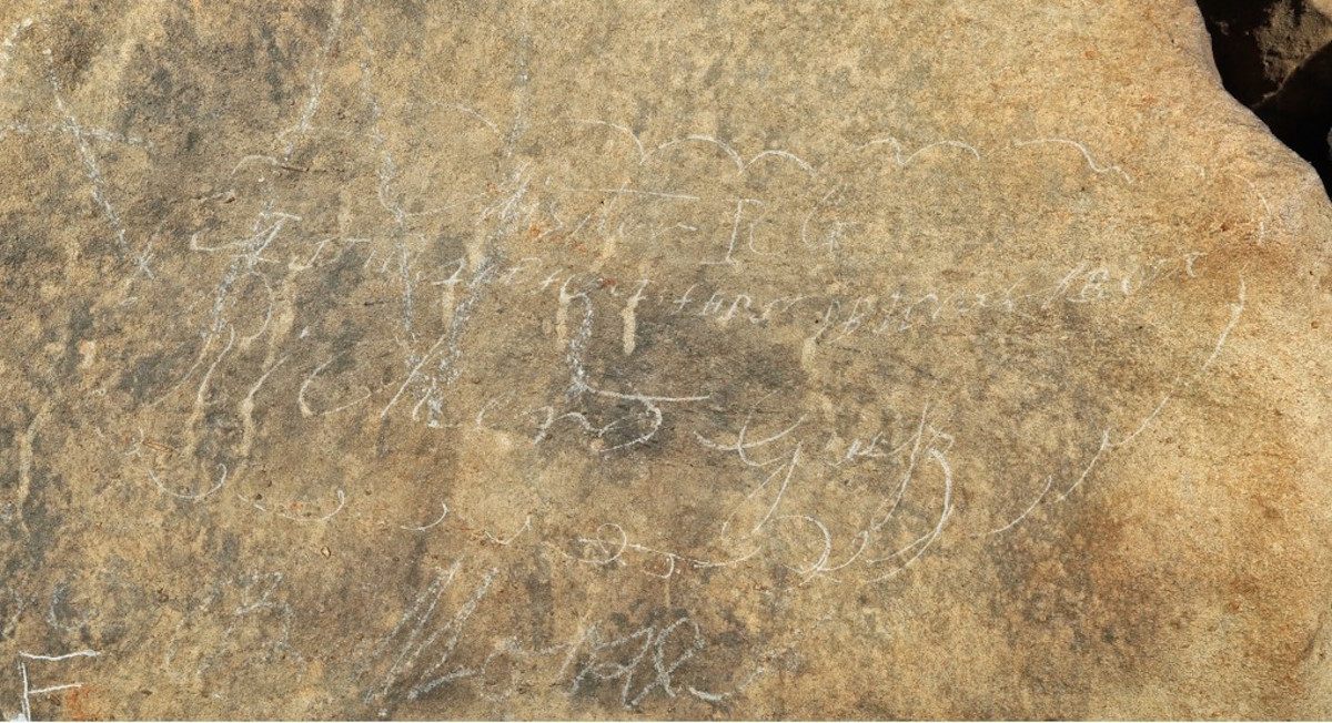 The inscription about blood, signed by Sequoyah's son, Richard Guess.