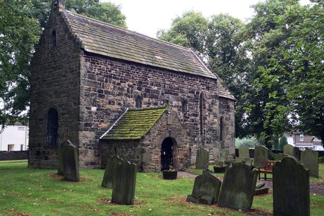 Escomb Church and graveyard.