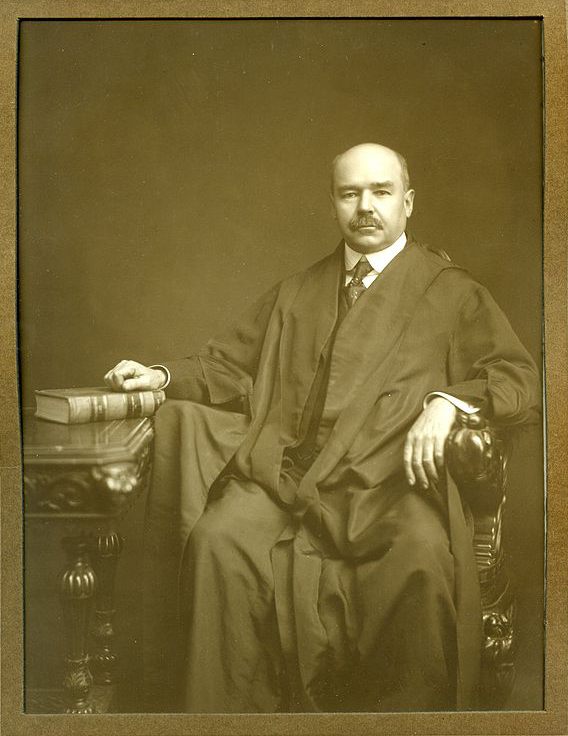 Portrait of Charles S. Lobingier, in judicial robes, c. 1920, judge of the US Court for China