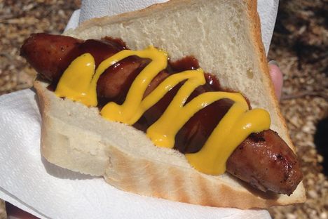 A sausage is cheaper than getting fined for not voting.