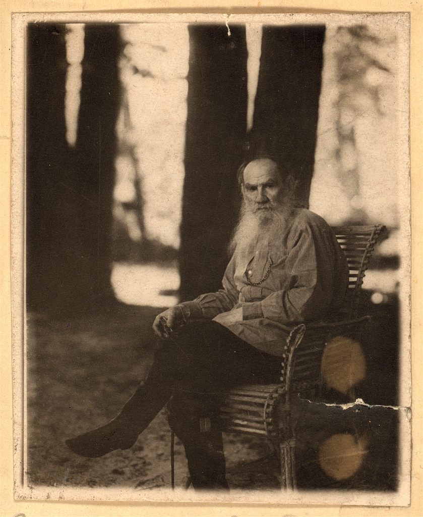 Portrait of Leo Tolstoy.