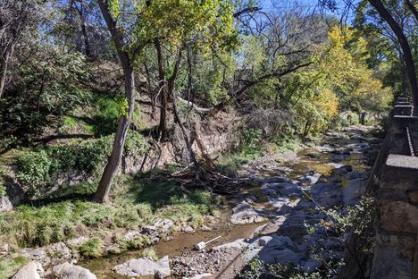 The creek, slowly deepening the Big Ditch