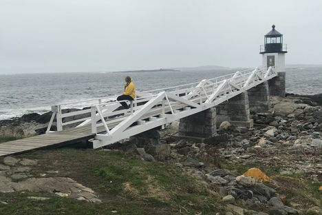 Forest Gump ran past this particular lighthouse.