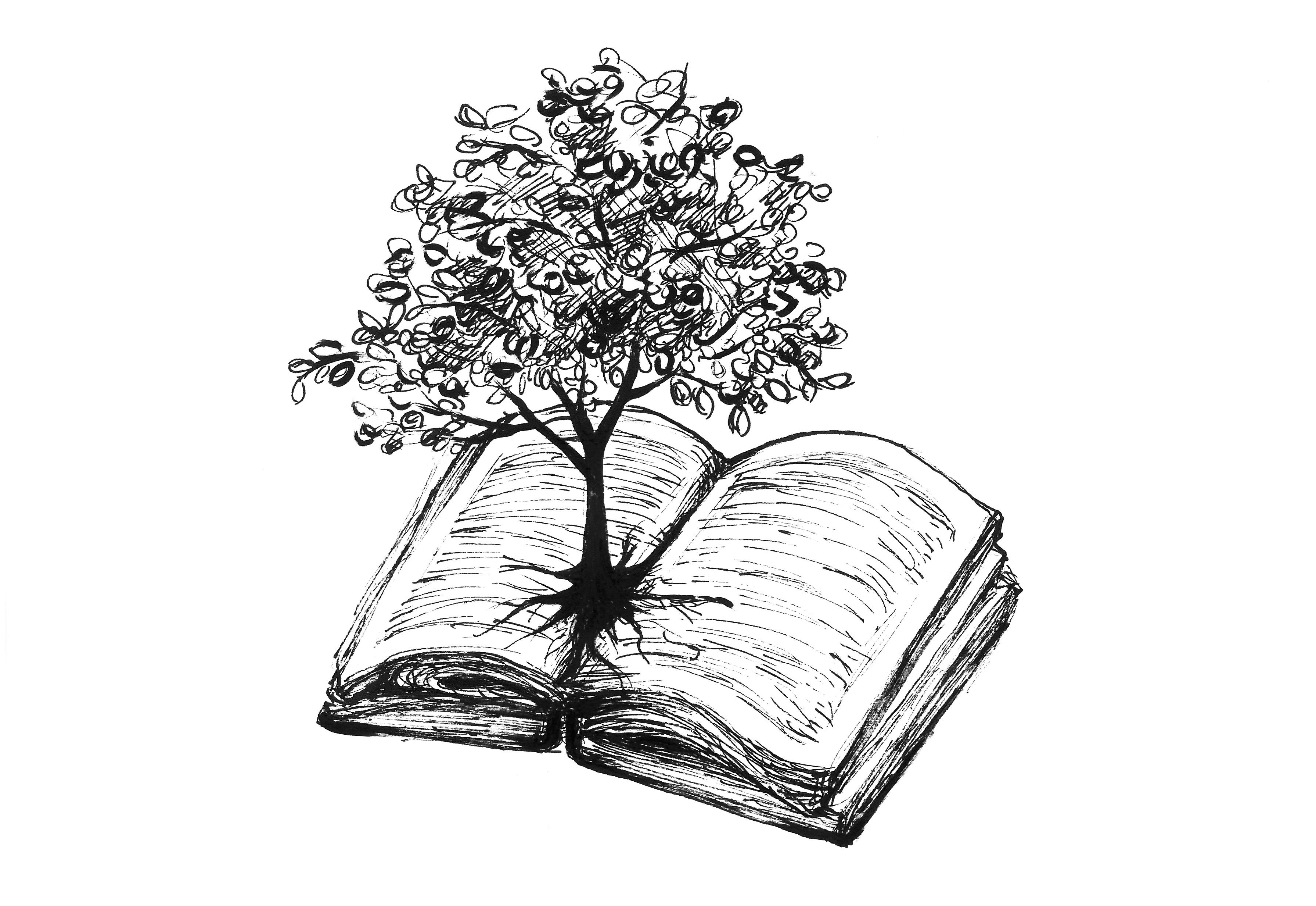Дерево с книгами
