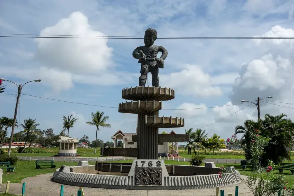 1763 Monument in Georgetown, Guyana.