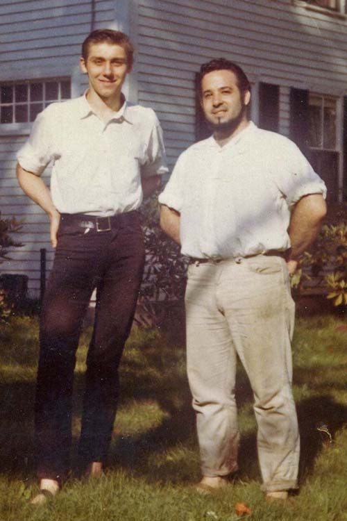 Joe Cino, with his lover John Torrey.