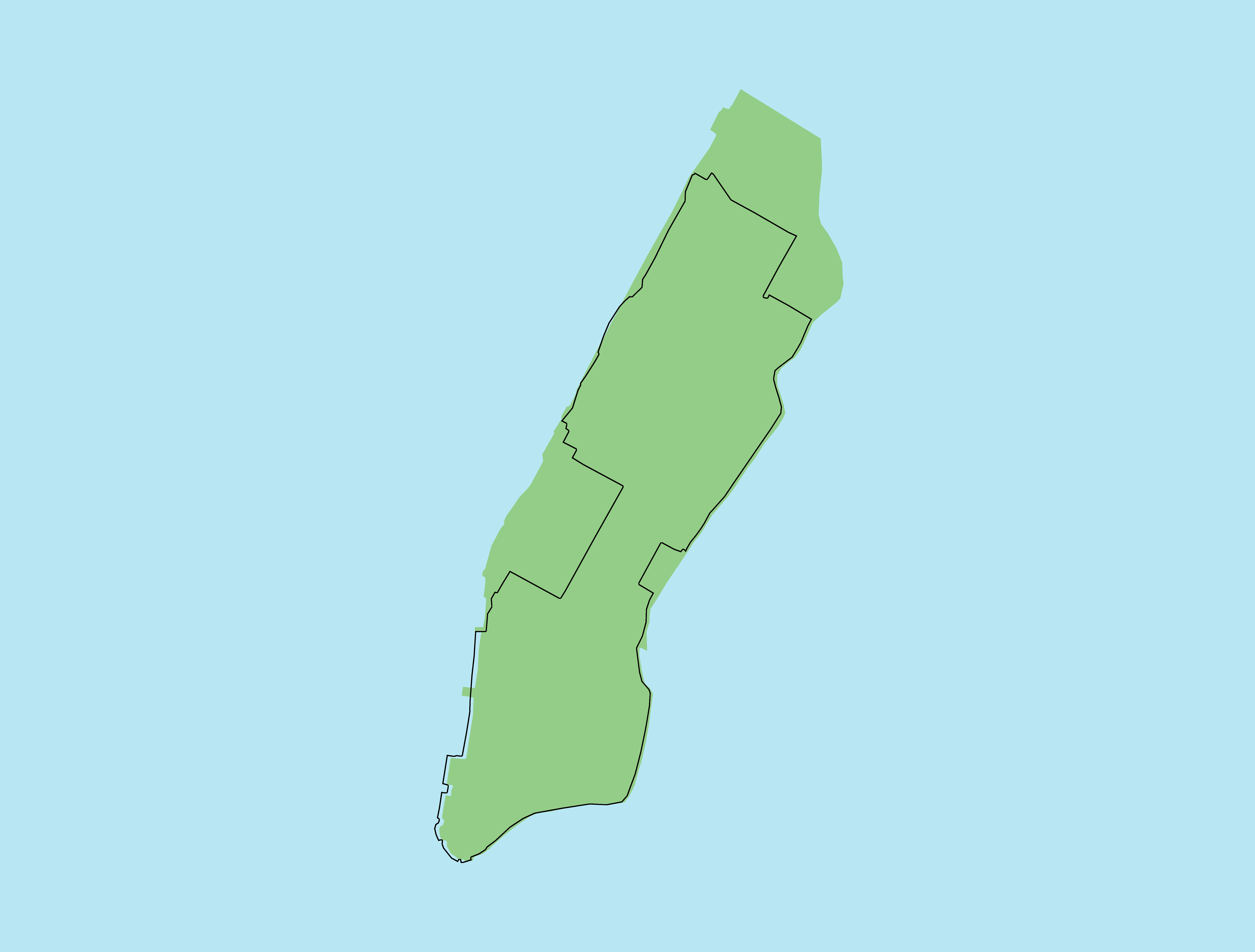 The Manhattan Eruv as of October 2017.