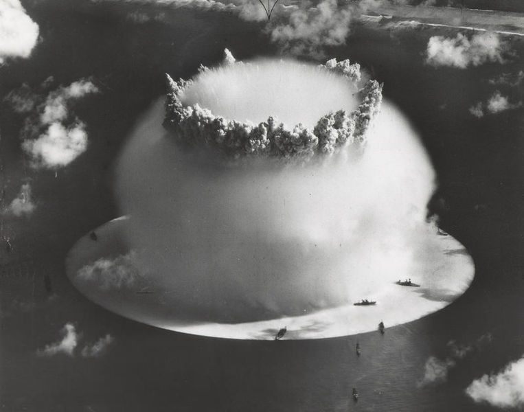 The most destructive part of the blast was the misty cloud of radioactive water. 