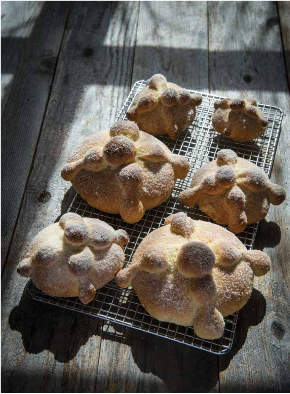 No ofrenda is complete without pan de muerto.