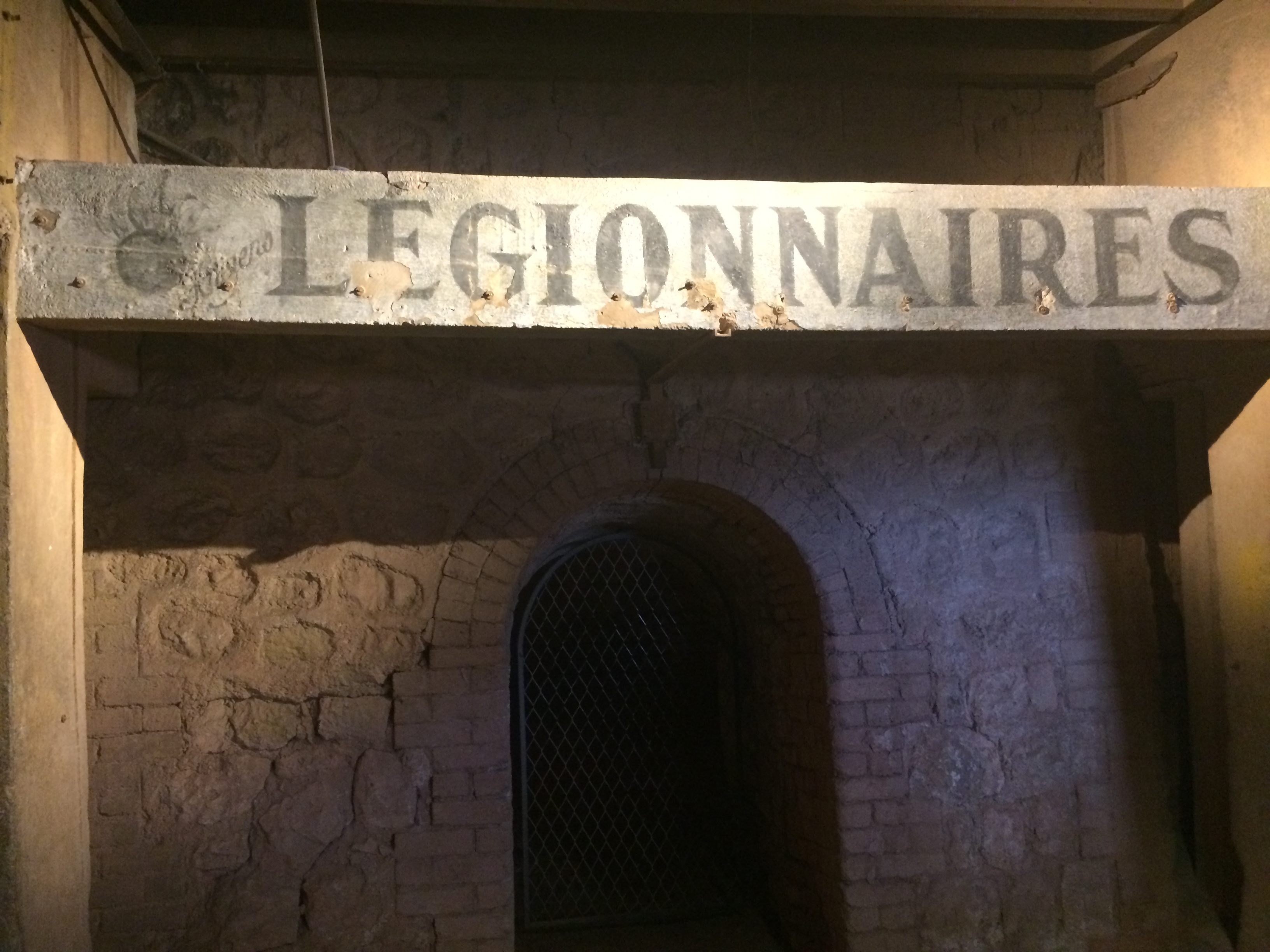 The Legionnaires living quarters; the French Foreign Legion contained many Germans who once war was declared were detained by the country they had been fighting for.