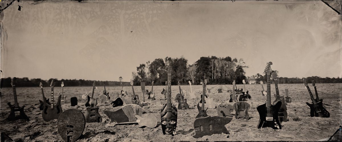 Field of guitars, 2017.