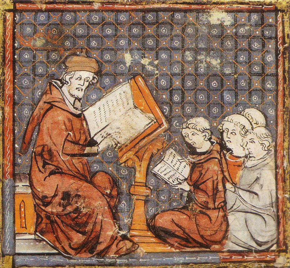 Students in Paris, 14th century.