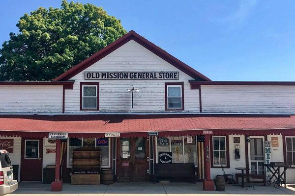 The Old Mission General Store on a sunny day.