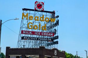 The Meadow Gold Sign