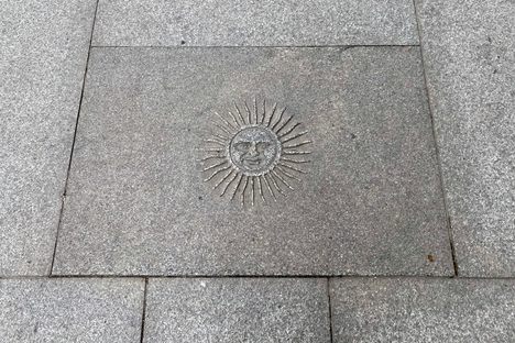 The Sun on The Floor of La Puerta del Sol