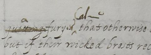 The queen scribbled "Calme" into one sentence—the last two letters being a tell for her handwriting.