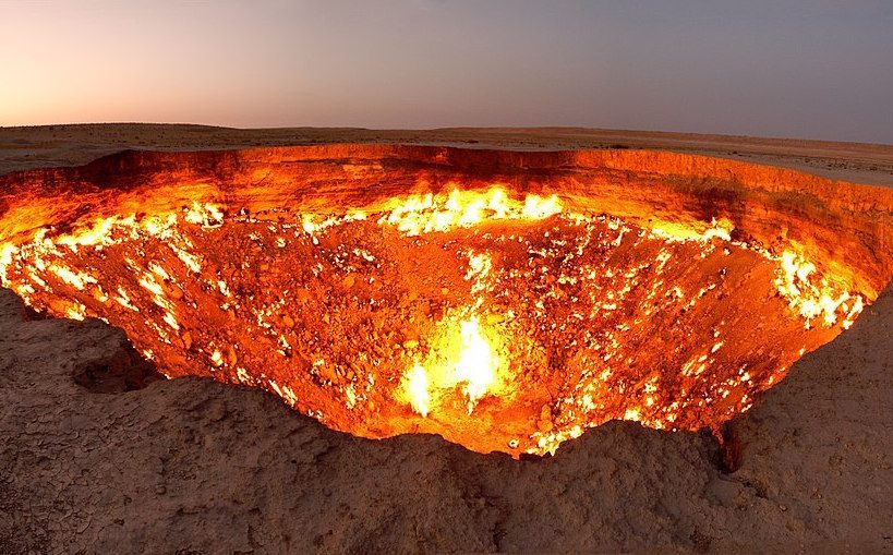 Turkmenistan's firey pit, the Gate of Hell, may be extinguished after burning for decades.