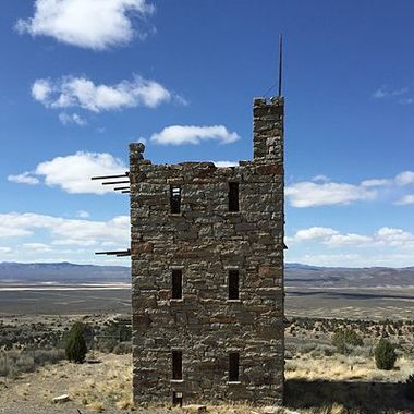Stokes Castle outside Austin, Nevada