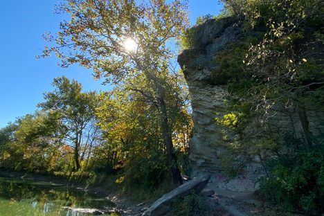 Hanging Rock Wabash River view