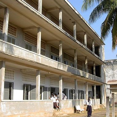 Originally a high school, Tuol Seng was converted into a high security prison.