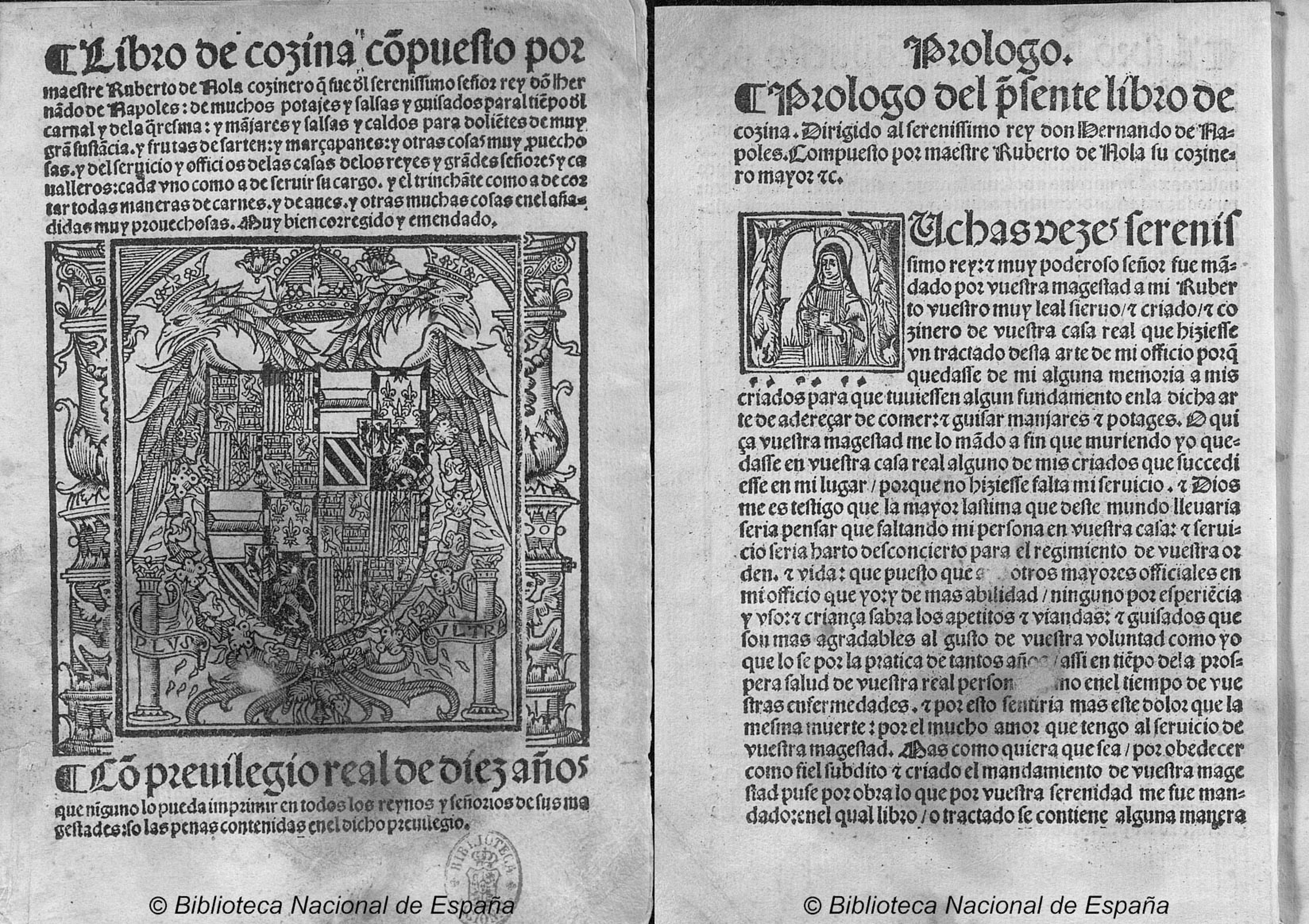 The first cookbook in Spanish featured kingly cuisine.