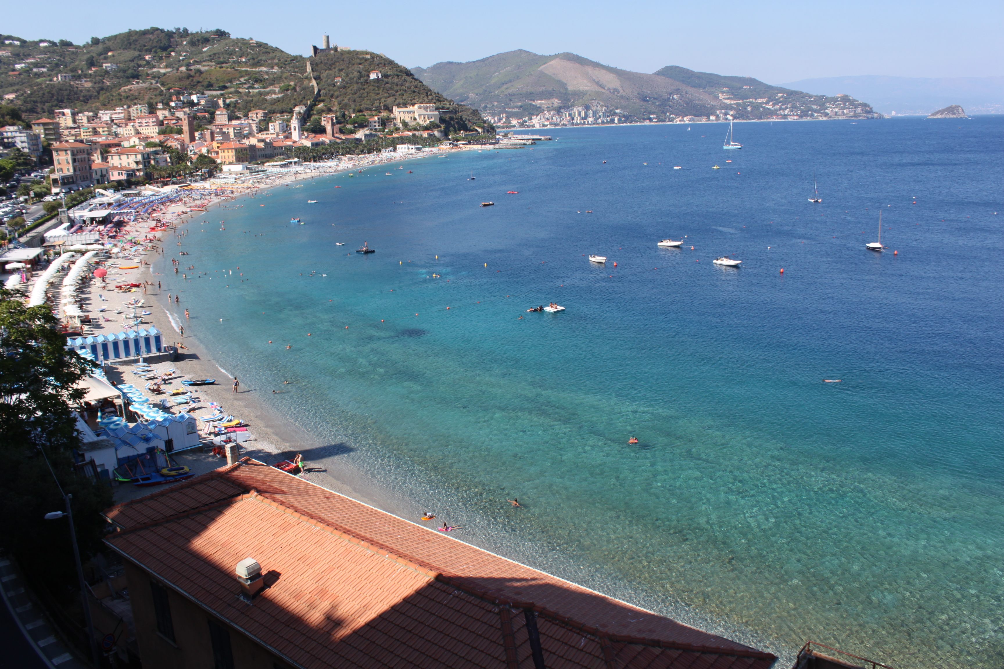 The bay of Noli, in Liguria, northern Italy, where Nemo’s Garden is based.