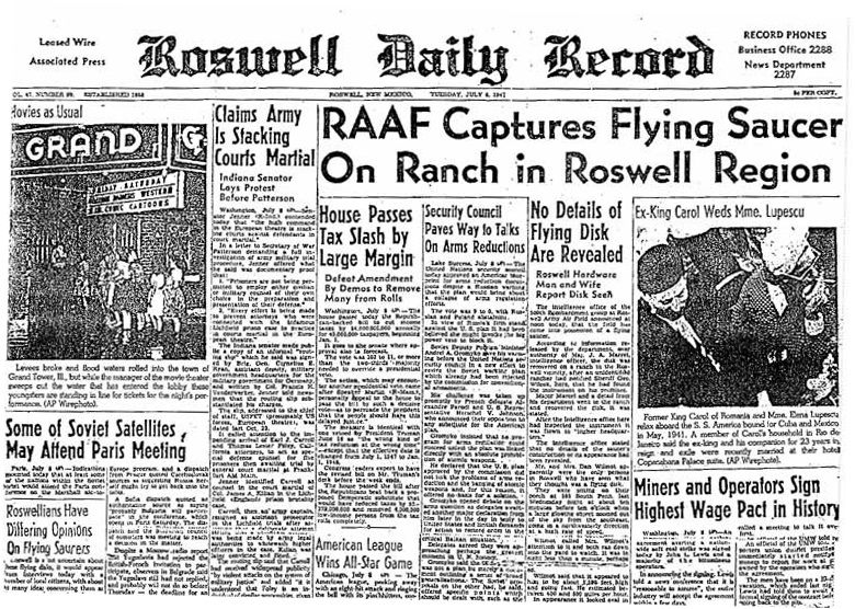 Reporting on Roswell.