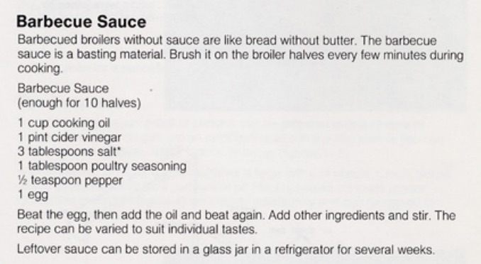 The original recipe—many people now put in less salt.