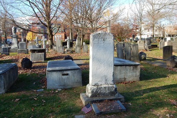 Aaron Burr's Grave in the Princeton University's Presidents Plot