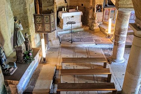 Iglesia Rupestre de los Santos Justo y Pastor , interior