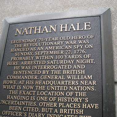 Plaque close-up.