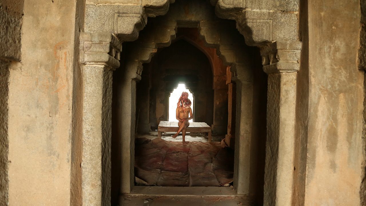 Artists like Ajay Sharma—seen here shooting a video—are flocking to the 14th-century monument.