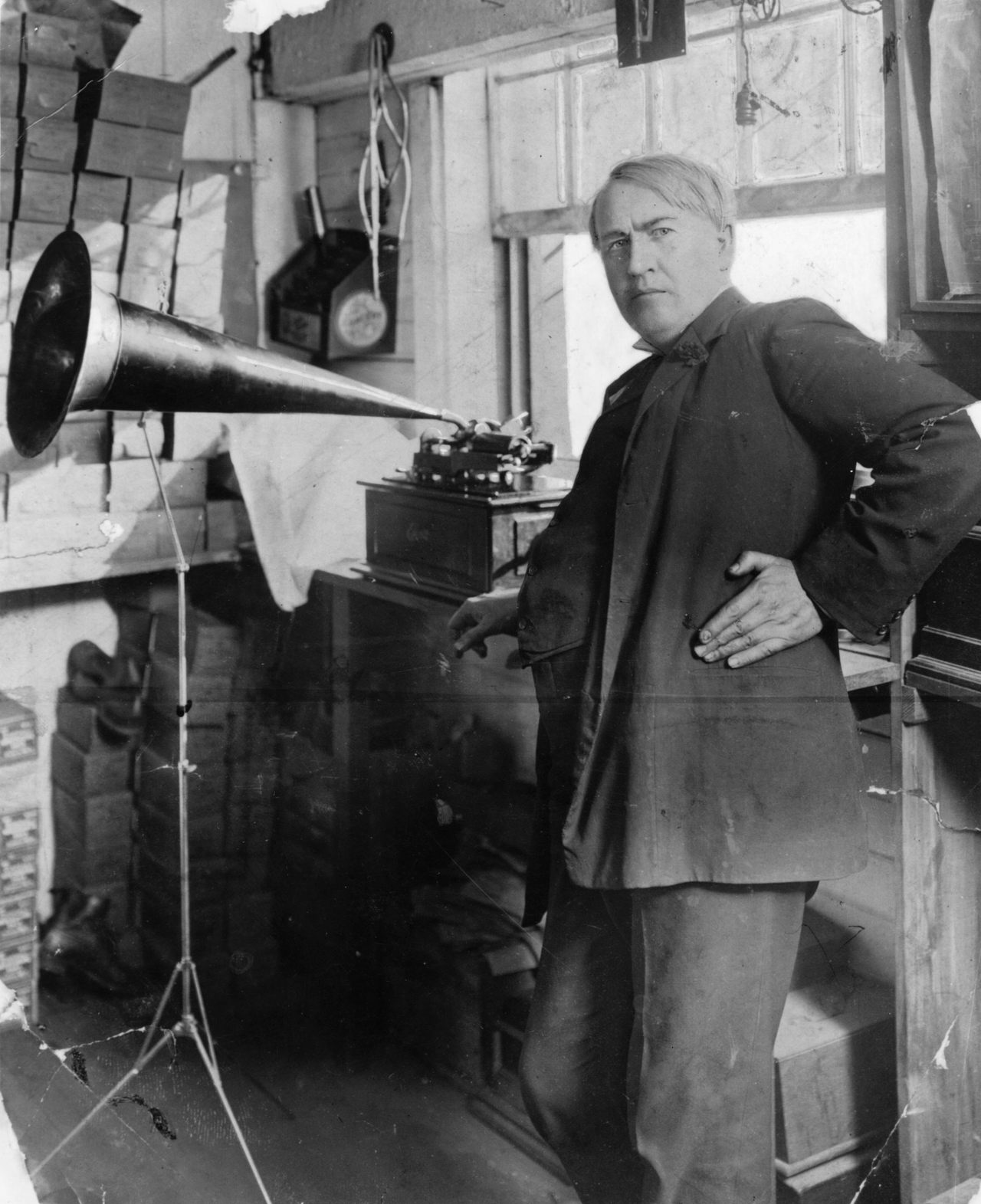 During his lifetime, Thomas Edison received more than one thousand patents. But when asked which of his many inventions was his favorite, Edison said, "I like the phonograph best. Doubtless this is because I love music."