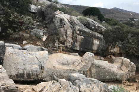 Dionysus statue.