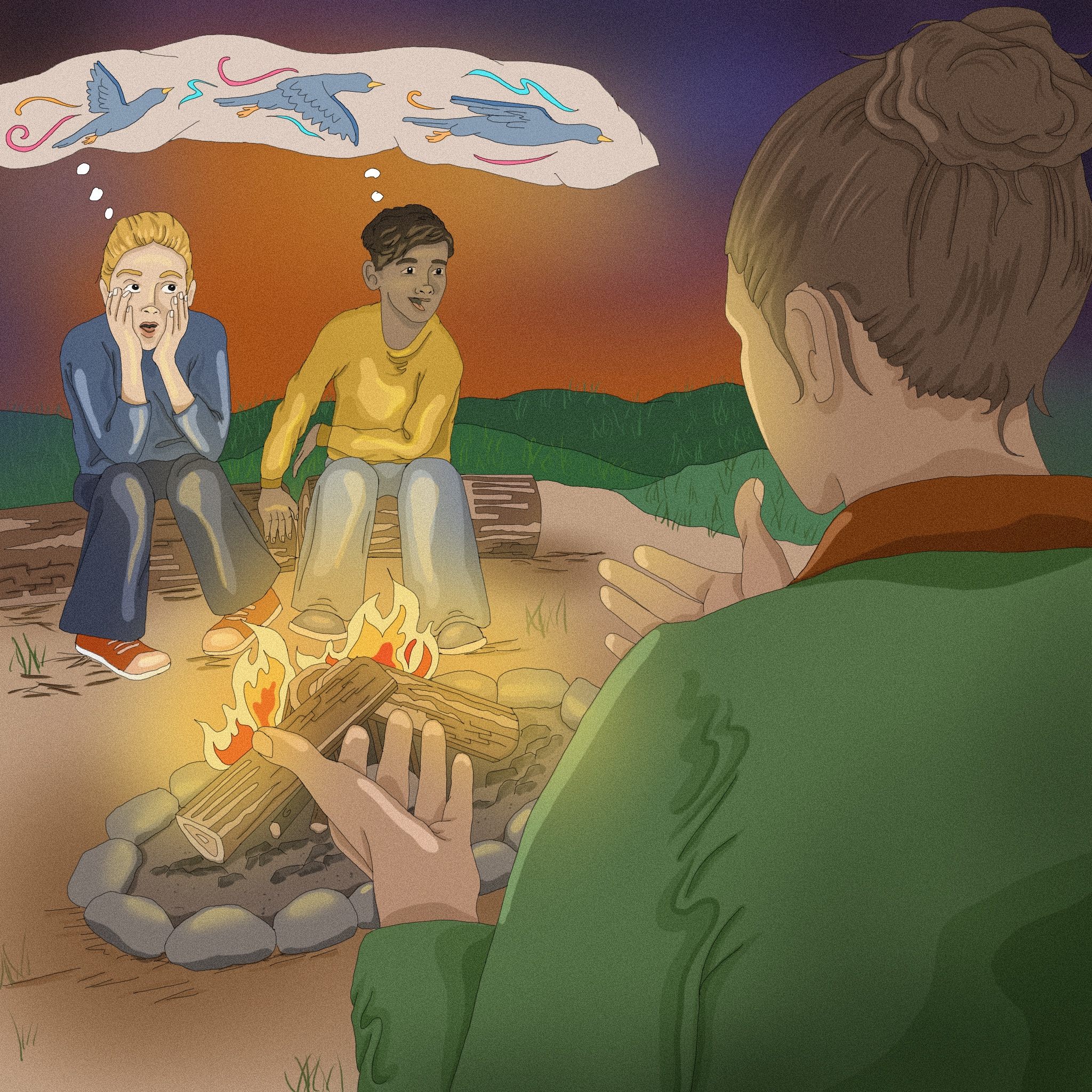 A great campfire tale allows listeners to have a shared imagining, not only engaging them but creating and strengthening social bonds.