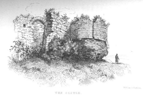 Northampton Castle, in an 1883 illustration, is now a railway station. 