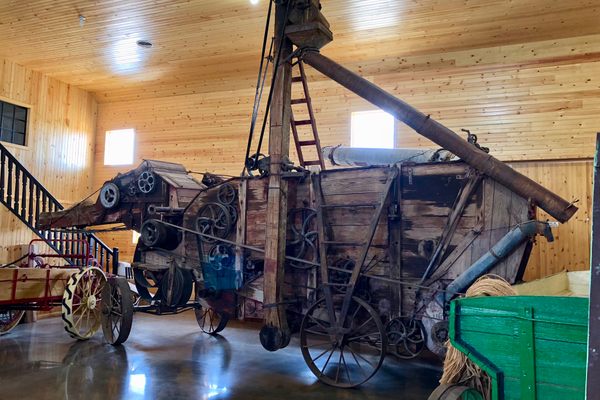 Machinery on display.
